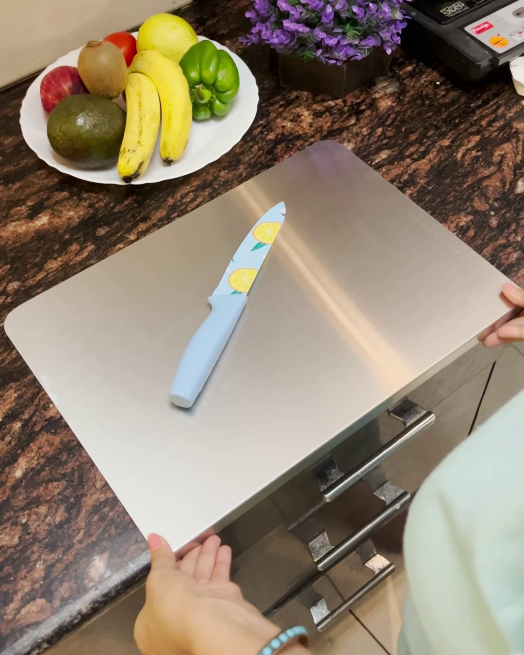 Premium Stainless Steel Kitchen Chopping Board