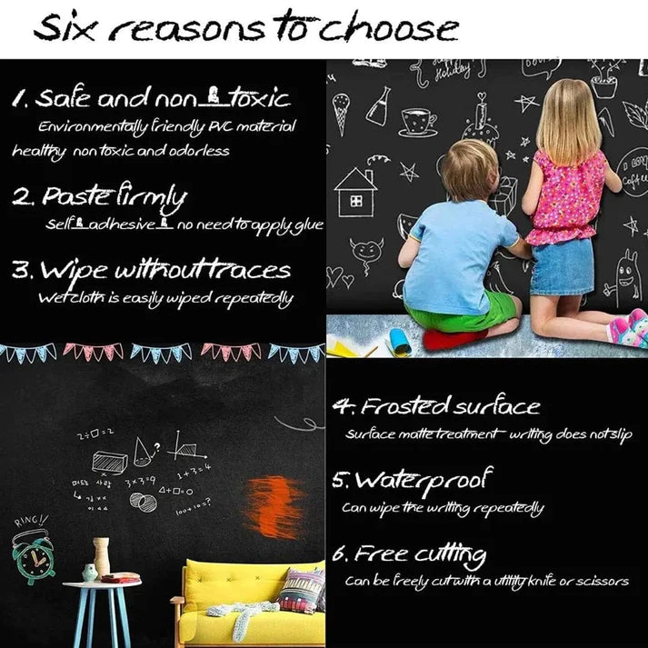 Activ Life™ - Adhesive Chalkboard Wall Sticker