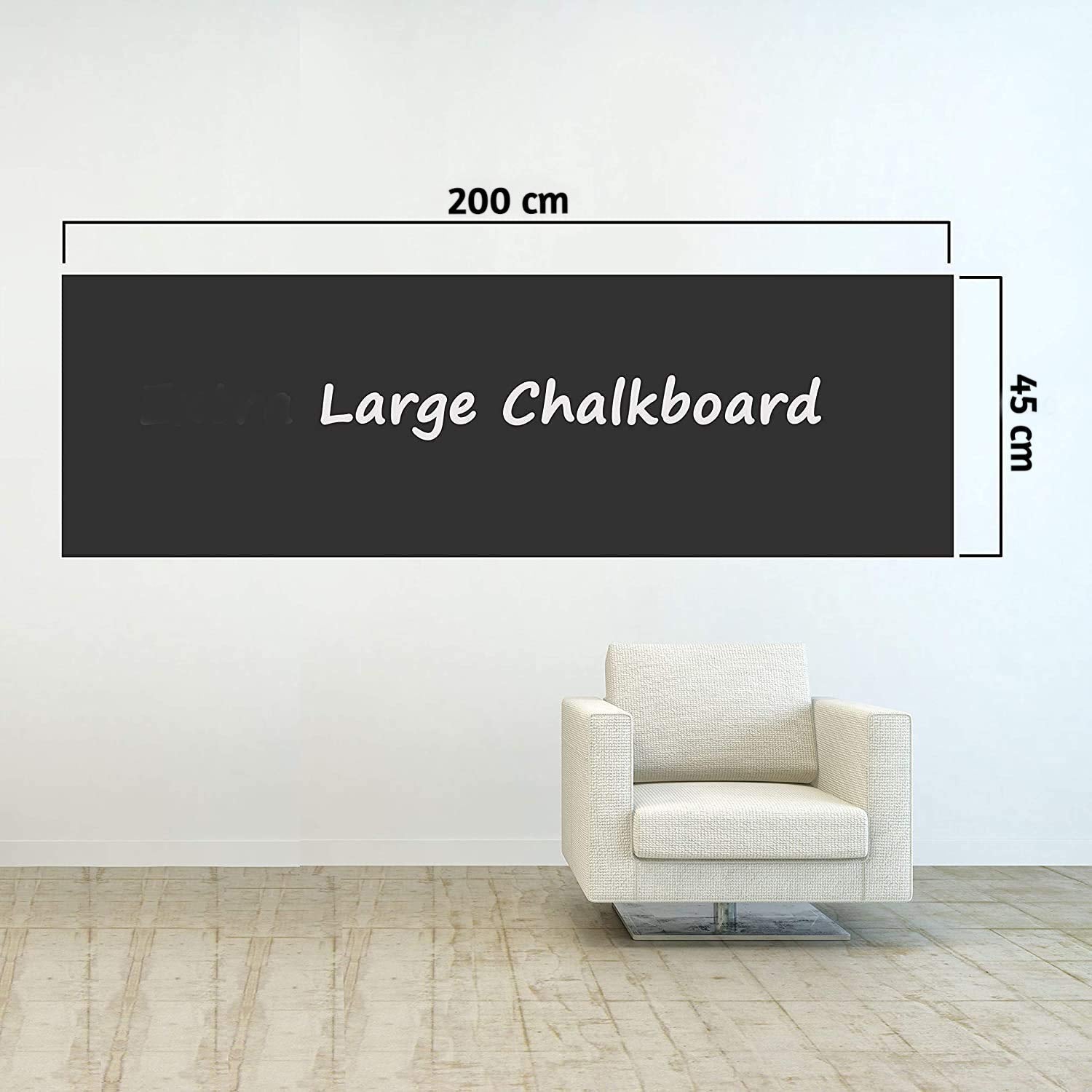 Household Chalkboard Sticker Daily Use Wall Sticker Self-Adhesive Schedule Board, Size: 46x4x4CM