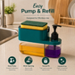 3-in-1 Dish Soap Pump Dispenser with Sponge Holder