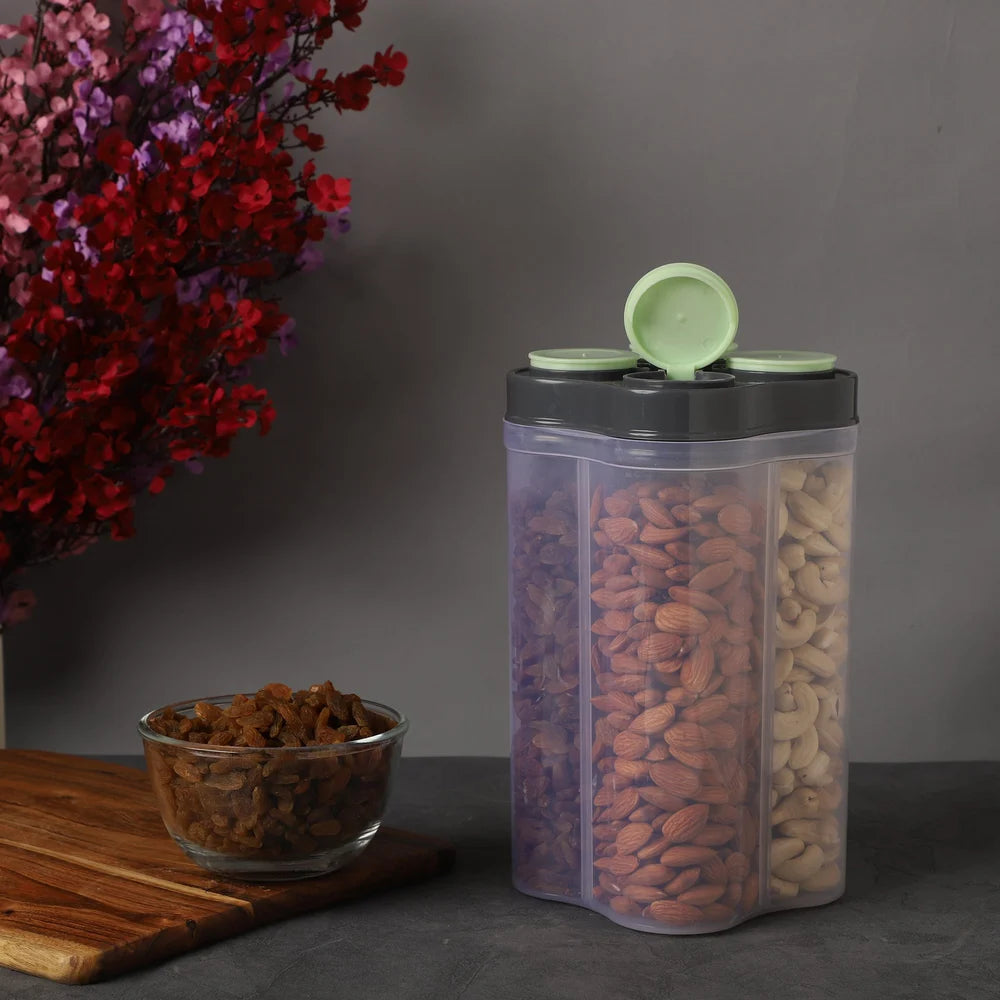 Multi-Compartment Food Storage Jar (4 Section) 2500ML