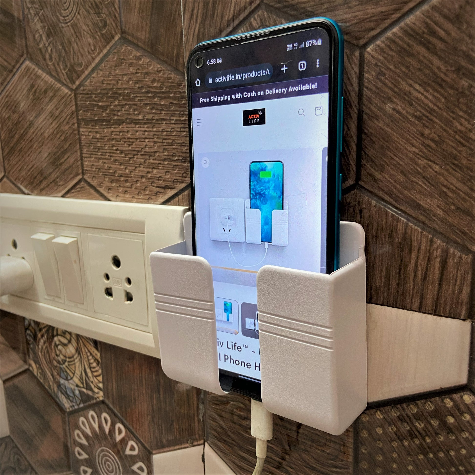 Activ Life™ Universal Wall Phone Holder - Main Image