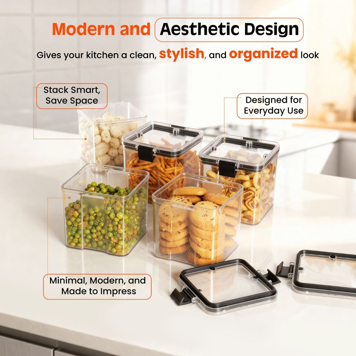 Air-Tight Kitchen Storage Containers