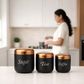 Airtight Tea Coffee Sugar Jar Set of 3