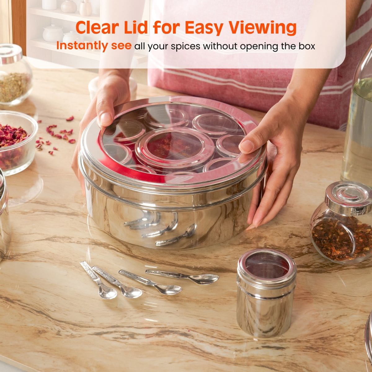 12 in 1 Stainless Steel Masala Box