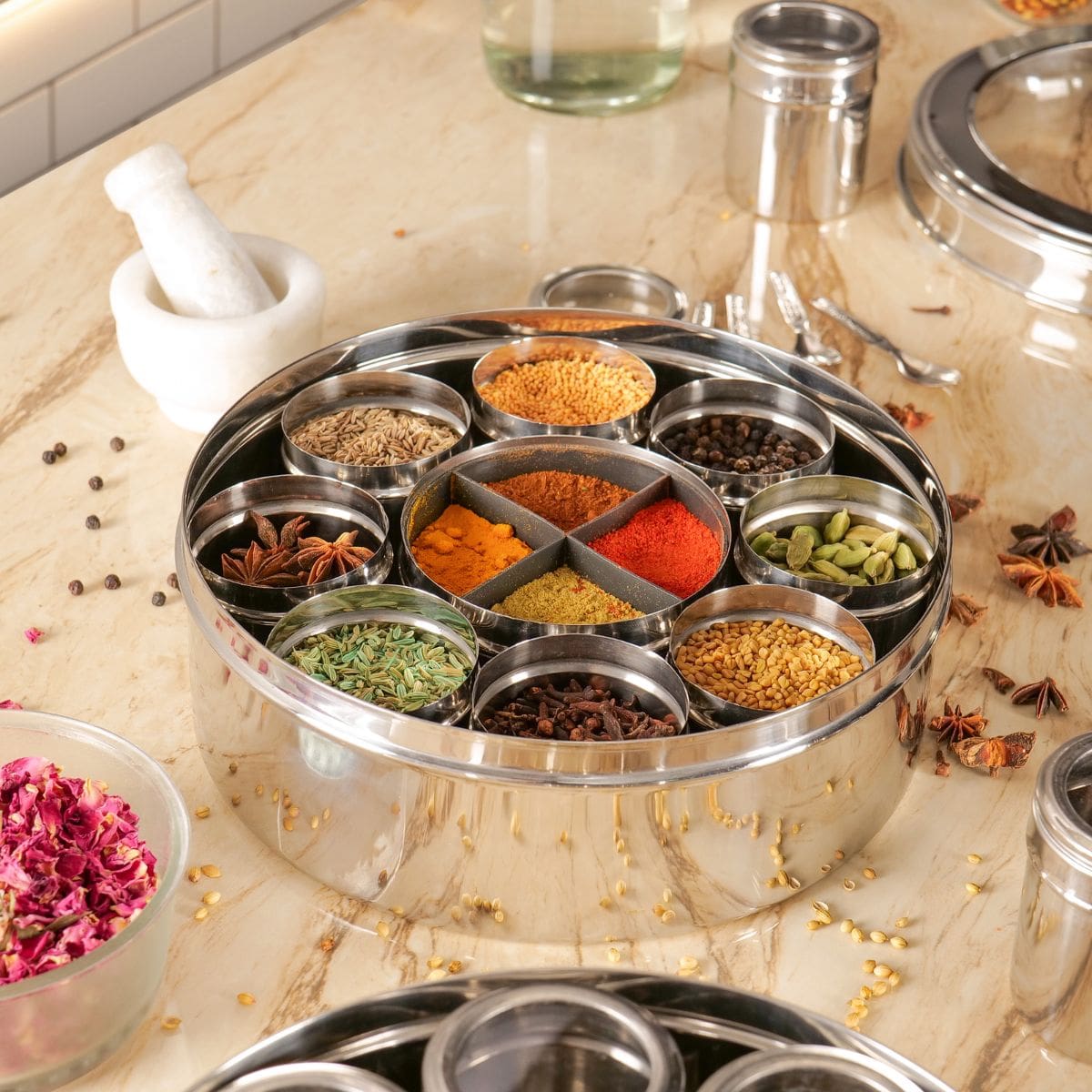 12 in 1 Stainless Steel Masala Box