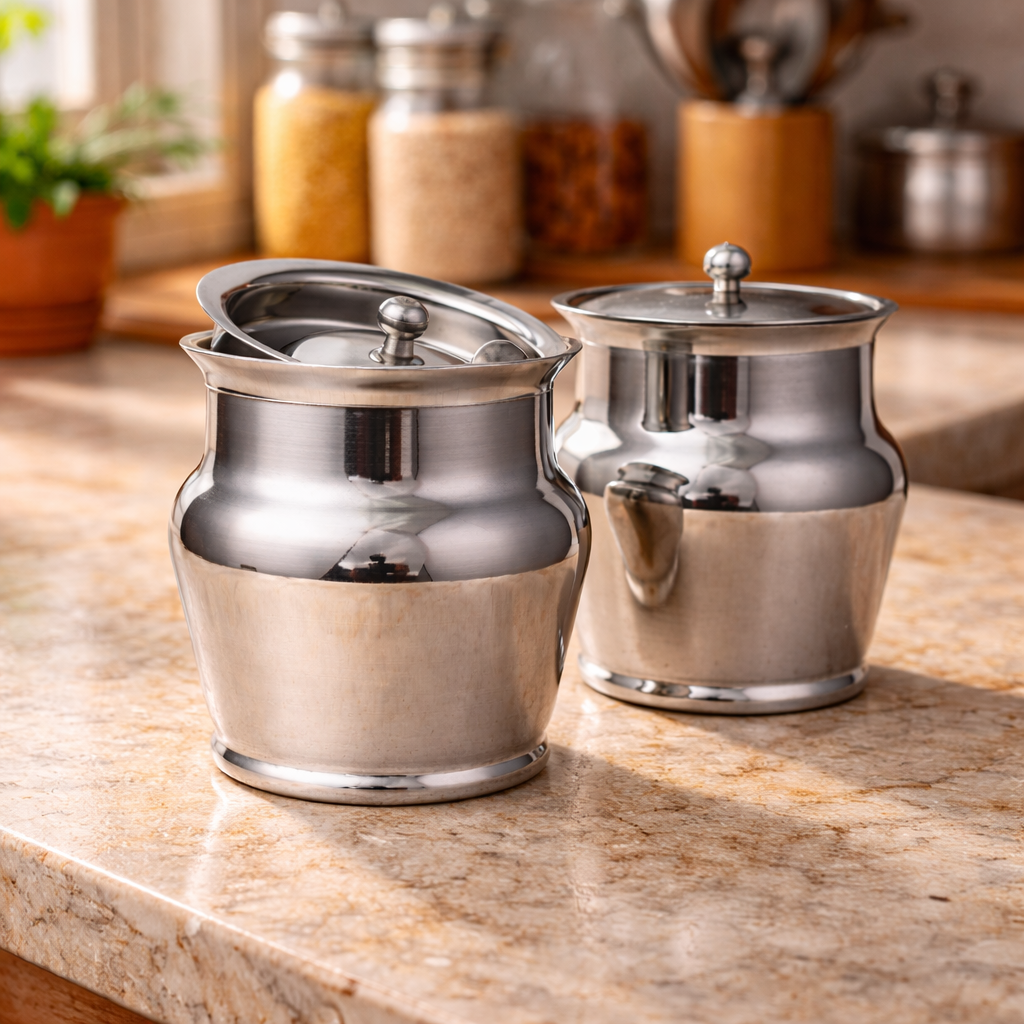 Activ Life - Premium Stainless Steel Ghee Pot with Lid