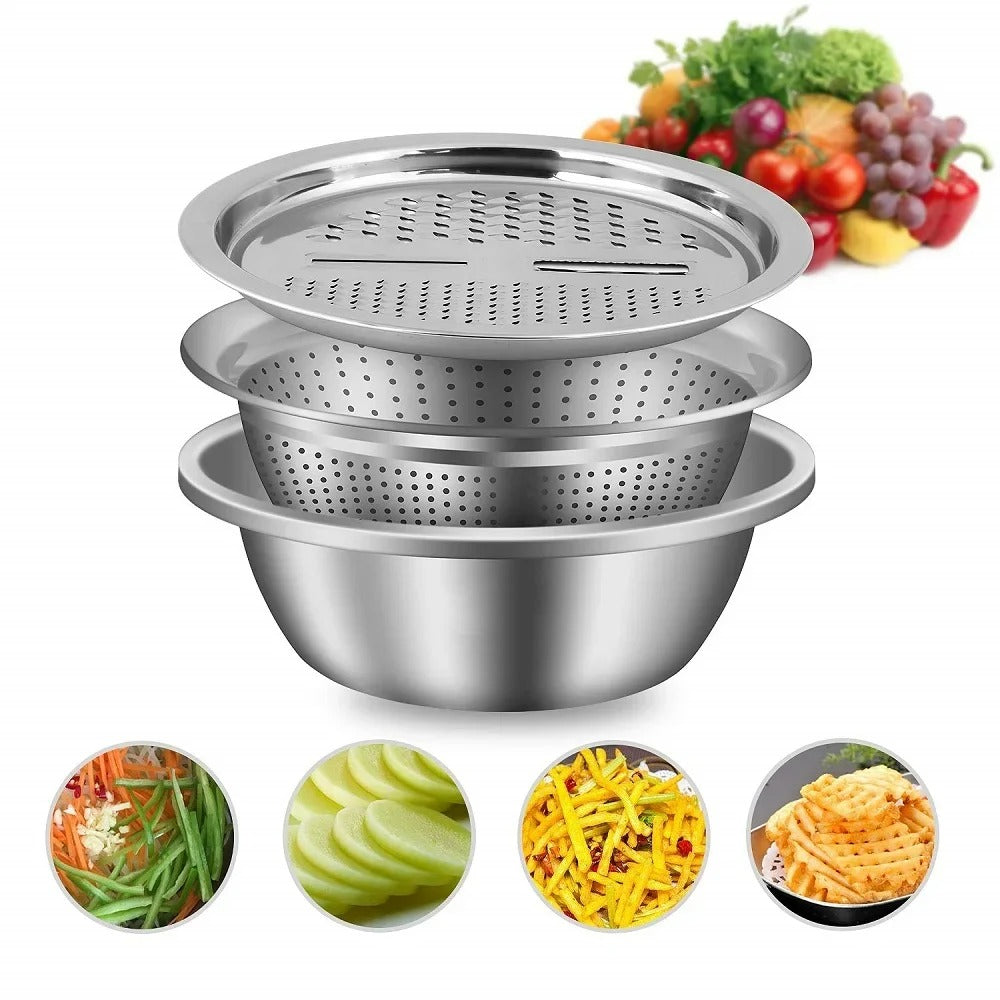 Activ Life - Stainless Steel Kitchen Bowl Set