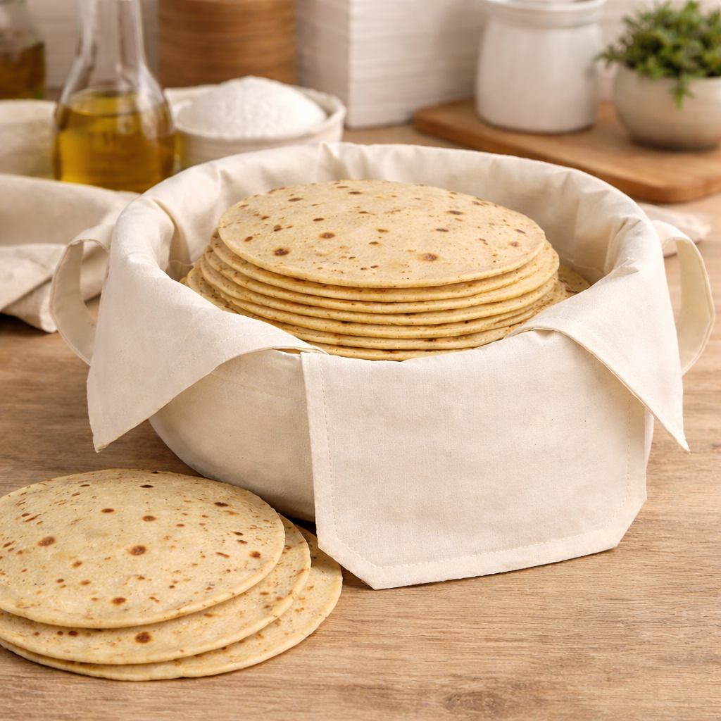 Fiji Roti Wraps Premium Cotton Double Layer Roti Wrap with Flaps – Activ Life