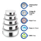 Stainless Steel Kitchen Bowl Set with Lids - Set of 5 Pcs