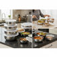 Stainless Steel Kitchen Bowl Set with Lids - Set of 5 Pcs