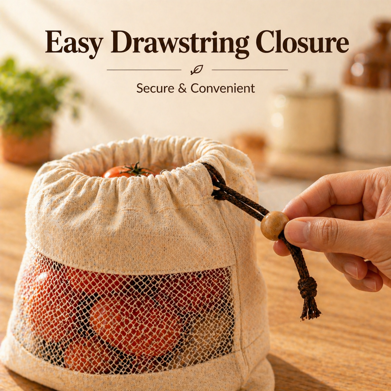Activ Life - Cotton Vegetable Storage Bags